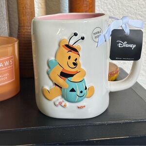 Rae Dunn‎ Disney Pooh Bear In Bee Costume HAPPY HALLOWEEN Mug Double Sided NEW